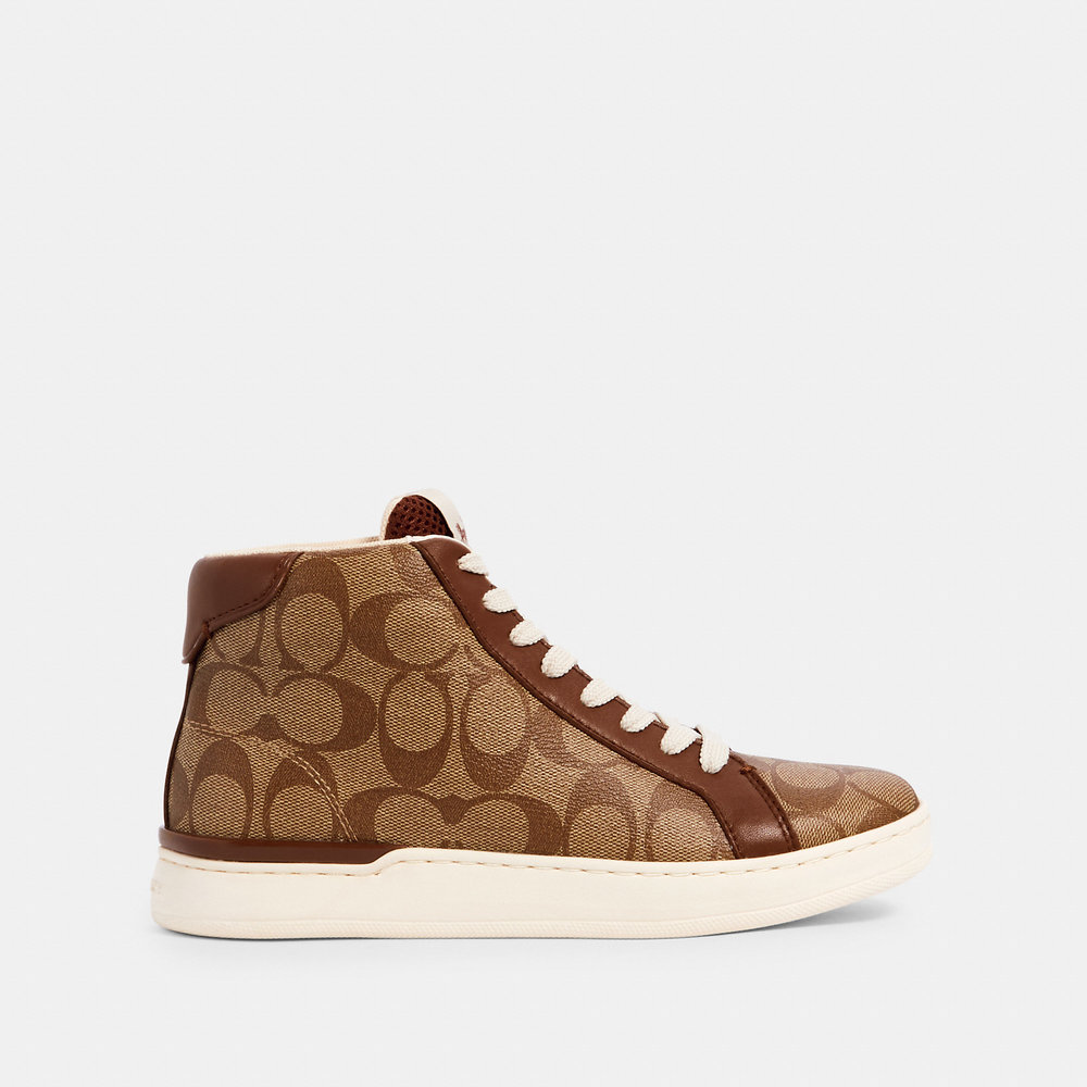 NWT Coach Outlet Clip High Top Sneaker - Picture 2 of 3